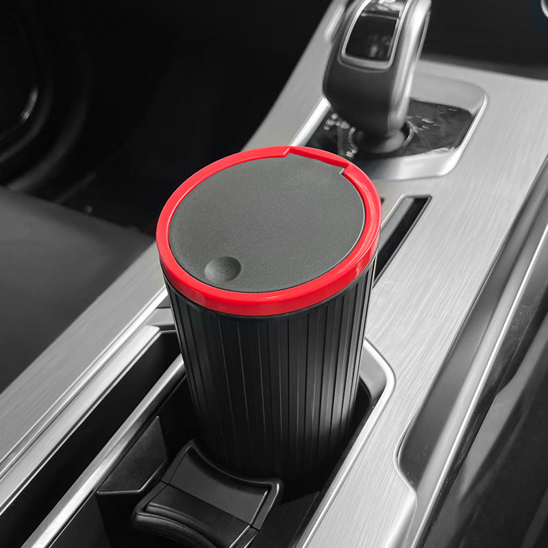 Waterproof Car Cup Trash Can with Lid – Mini Auto Garbage Bin, Leak-Proof Cup Holder Waste Container